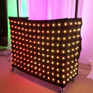 RGB LED Video Vorhang Flexible 3x4M DJ Booth Ausrüstung P18 Projektions leuchten Stoff DJ Booth Ausrüstung