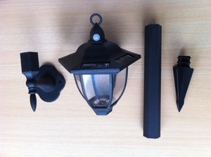 Akıllı PIR sensörü hareket güneş ışığı 1x süper parlak LED beyaz güneş fener direği - Product Image 3