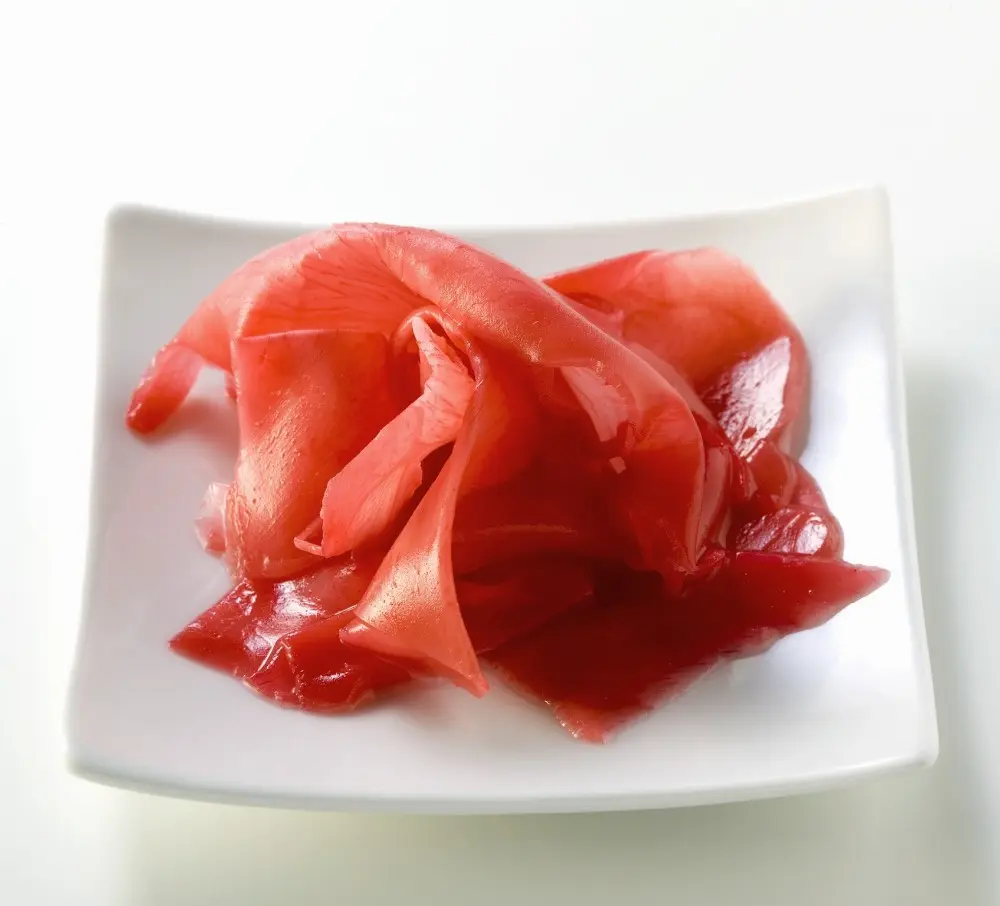 Маленькая саше, маринованный красный имбирь для суши