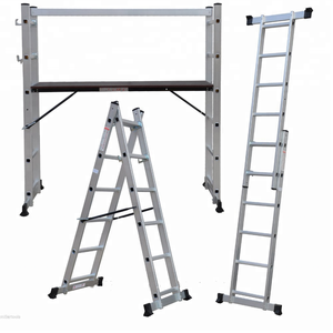 Andamio de marco de escalera multiusos de aluminio