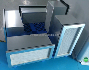 אלומיניום מפריד עמוק קפל HEPA מסנן <span class=keywords><strong>24x24x12</strong></span> עם כותרת כפולה או כותרת אחת
