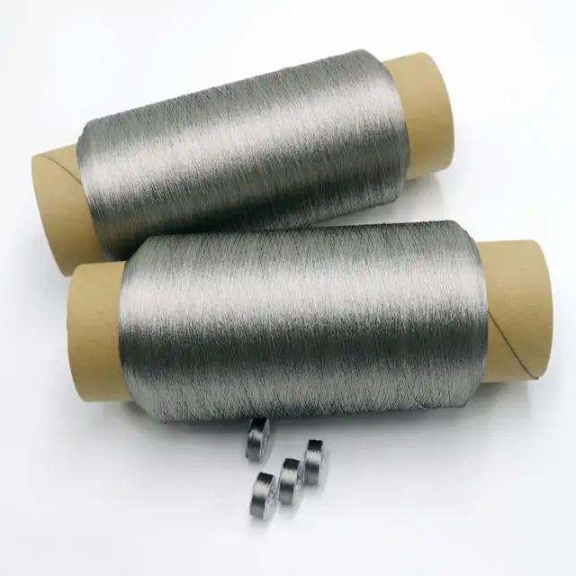 Metallic Needle work 100% Edelstahl Metall garn 316L Leitfähiges Nähgarn Metall garn zum Stricken