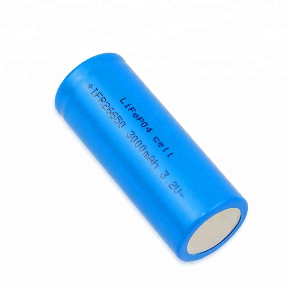 IFR26650 3,2 V 3000 mAh LiFePO4 litio hierro fosfato batería para aplicaciones de alta potencia