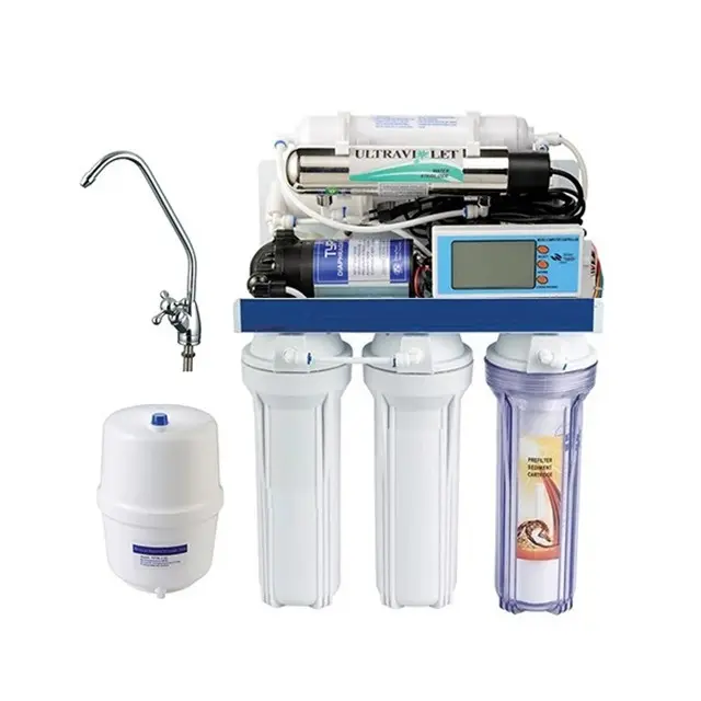 Sistema ro doméstico filtro de agua 7 etapas
