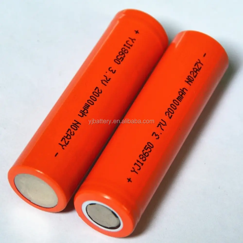 China leverancier groothandel hoge kwaliteit 3000 mah 3.7 v icr 18650 oplaadbare li batterij