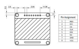 Modulo lcd a 1.3 pollici dello schermo di visualizzazione LM130SA-128064 oled di IIC di SPI I2C SH1106 di 8 pin 128x64 12864 con il bordo del driver del pwb - Product Image 5