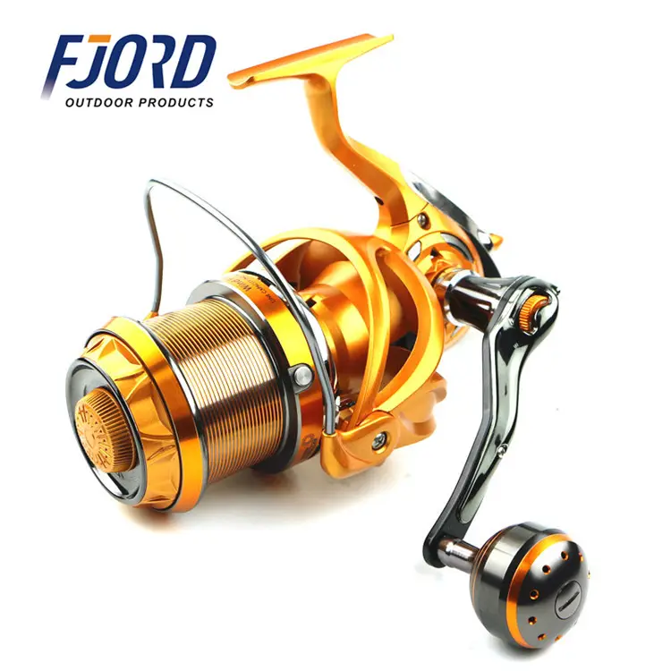 Fjord dài đúc mồi đúc quay CNC xử lý câu cá Reel trong kho