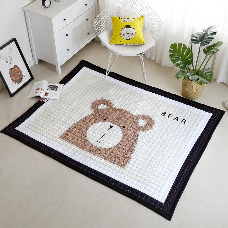 Tapis antidérapant moderne OEM personnalisé, pour enfants, salon