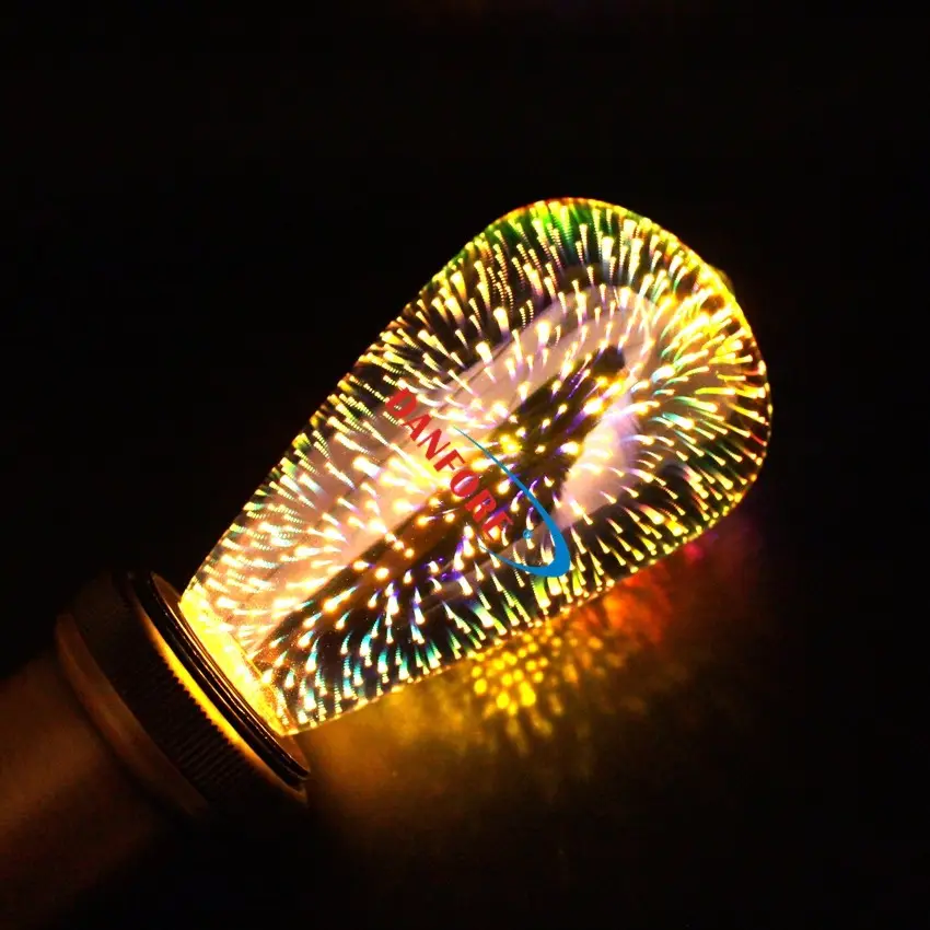 2016 nova 3.5w flor fogos de artifício est64 3d lâmpada led