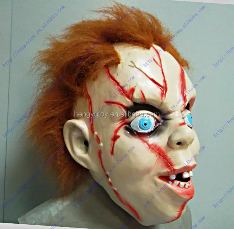 Máscara de látex de figura de terror, máscara de muñeca SIDESHOW CHUCKY