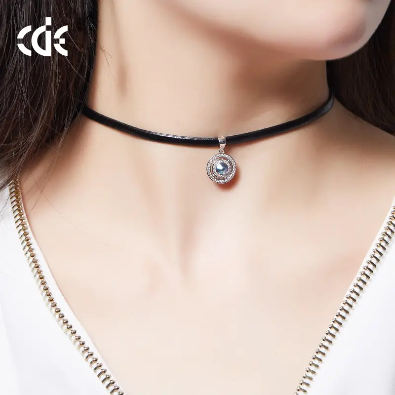 Iwelry-collar de encaje eléctrico para mujer, tira de goma de 1034 cm, de 925 cm