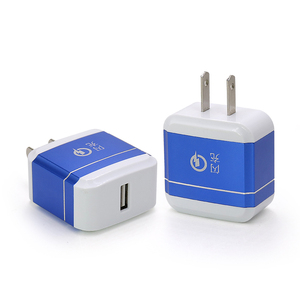 Costa Rica/ปานามา/Columbia หนึ่งพอร์ต USB Wall Charger (2.0 Amp) -สีฟ้า (2-Pack) - Product Image 1