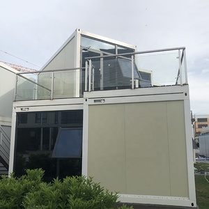 20英尺豪华预制房屋定制彩色绿色预制容器销售