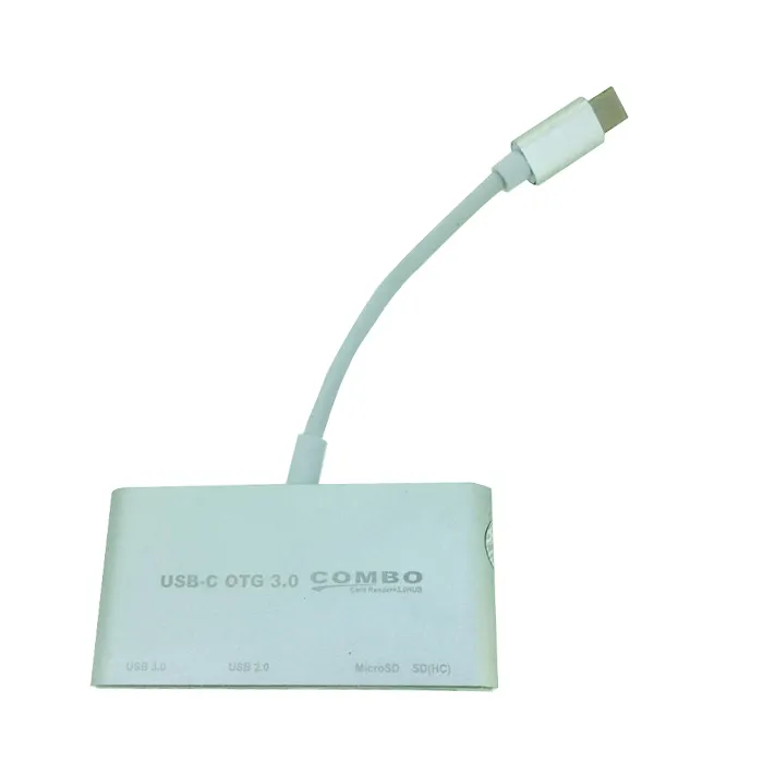 5 in 1 tipo c usb-c OTG 3.0 hub USB smart card reader per smartphone