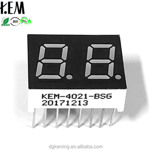 <strong>Common</strong> Anode/<strong>cathode</strong> 0.4 Inch Seven Segment <strong>Led</strong> Green 0.4&quot; Two Digits 7-segment Display - Product Image 2
