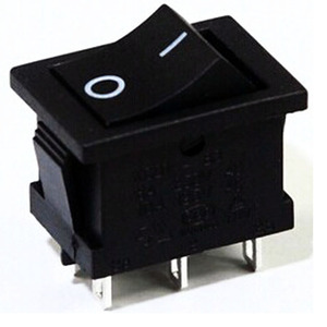 Özelleştirilebilir 21*15 10A <span class=keywords><strong>125V</strong></span> siyah elektronik Rocker anahtarı 6pin anlık NFC bağlantısı ile tek kutuplu PC ABS Max 250V