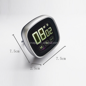 Digitaler Küchen-Timer mit großem Display Touchscreen mit lauter Alarm-Hintergrund beleuchtung und magnetischer Rückseite - Product Image 4
