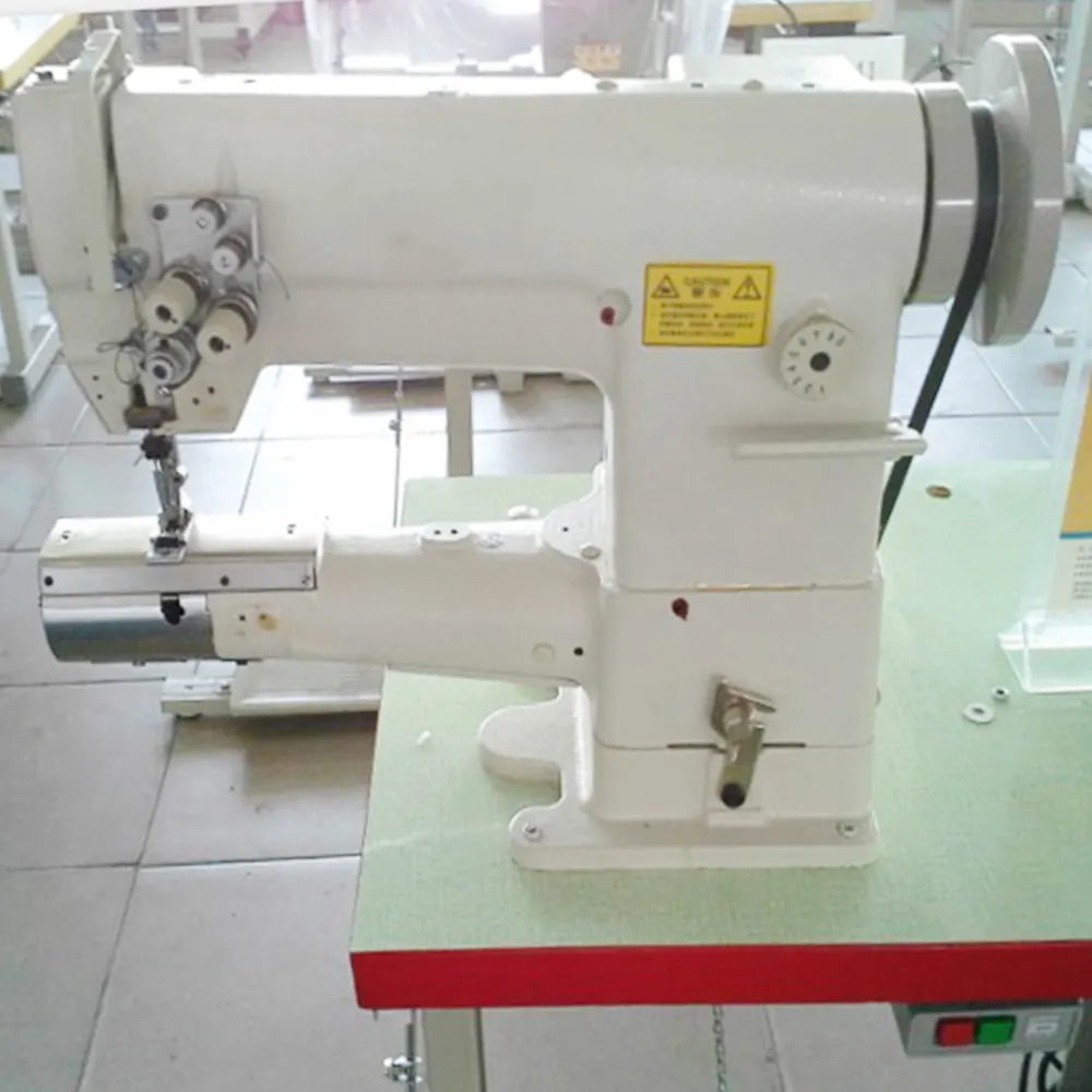 Máquina de coser industrial de bolsas de cuero para cama, cilindro de aguja individual, 441