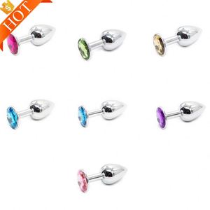 免费定制盒-1件或3件1套100% 性玩具新产品女性金属Bankyard肛门塞