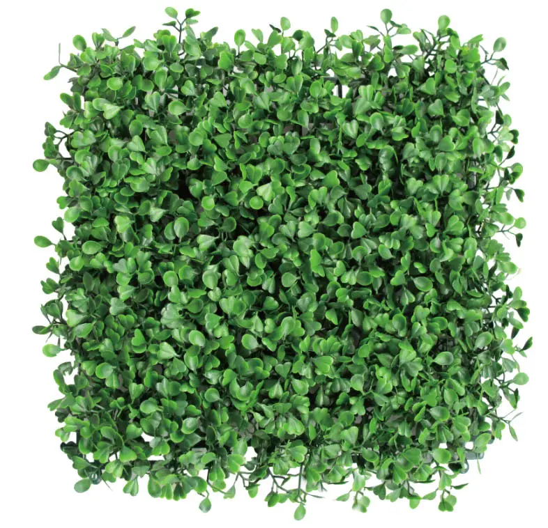 GM-10Anti-UV Plastica di Alta Qualità Artificiale Siepe di Bosso Pannelli Pianta Verde Verticale Applique Da Parete Da Giardino Per La Decorazione Esterna Dell'interno