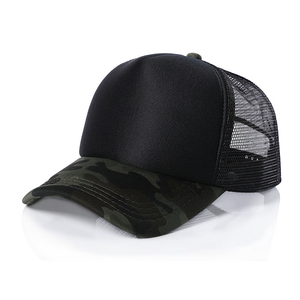 Qualidade Premium personalizado logotipo personalizado impressão 3d bordado projetar sua própria malha de espuma camo gorras camionista chapéus