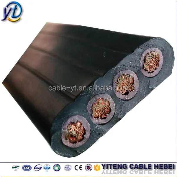 Cable plano para grúa de elevación, 0,75, 1,5, 2,5, 4, 6 mm2, sq mm