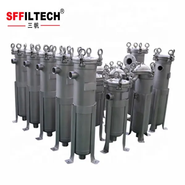SS cartridge filter housing for water purification Stainless Steel Series Multi Cartridge Filter housing