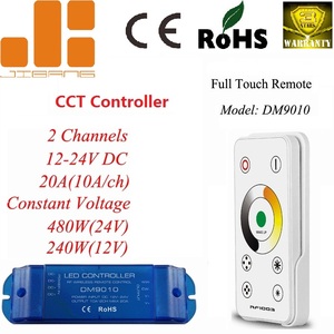 DM9010 2CH CCT светодиодный регулятор температуры цвета 2CH RF LED беспроводной сенсорный контроллер RF - Product Image 2