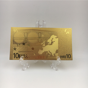 Patriotism Souvenir Euro 10 Money 24K Gold Plated Banknote the Unique Gift in the World for Collection - Product Image 2