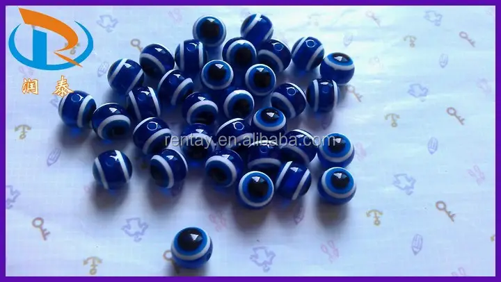 Di alta qualità 4mm 2000pcs/lot rotondo blu royal resina occhio sciolto male perline diy ragazza e bambini gioielli bracciali