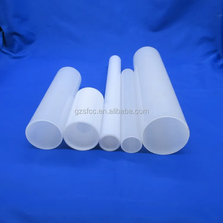 milky white acrylic tube thin wall plastic tube for machining