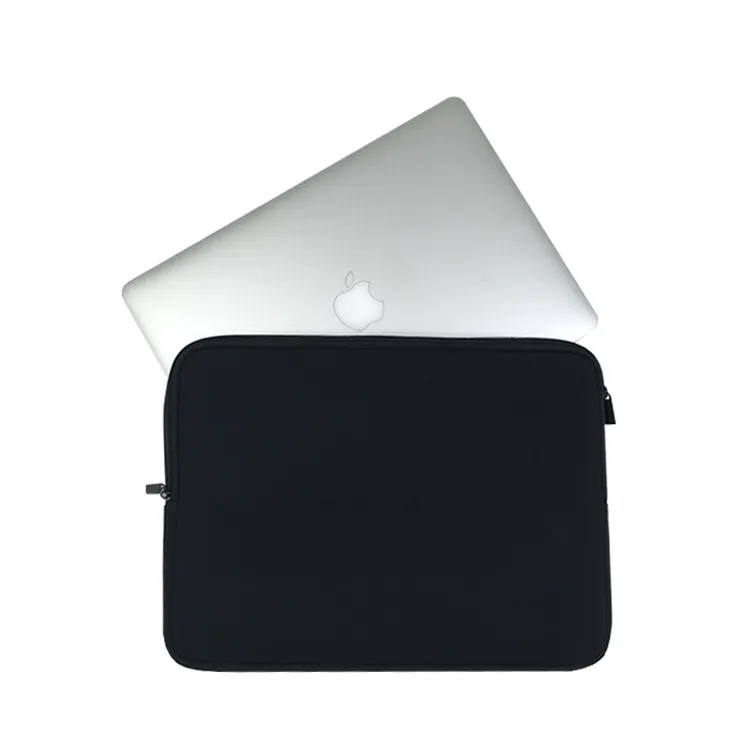 Mangas clássicas de neoprene, zíper à prova d'água e à prova de choque para macbook 11 ''13'' 15 ''17''