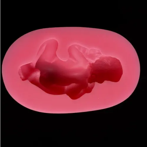 M80g sleeping Baby shape fondente 3D stampo in Silicone decorazione per torte Bakeware Sugarpaste glassa