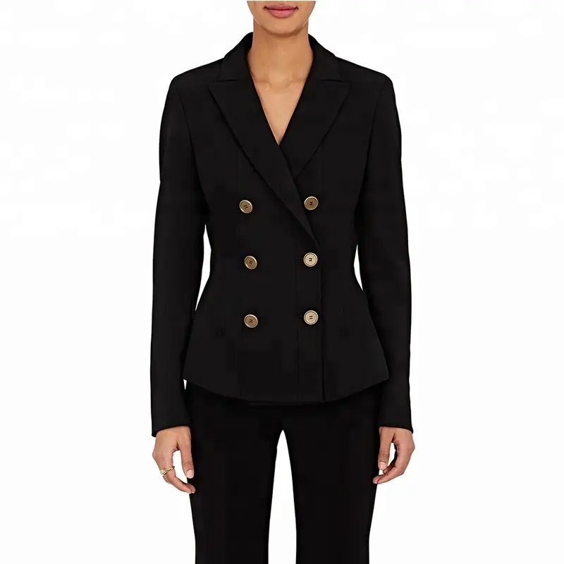 Popüler tasarım ceketler bayan takım elbise blazer resmi slim fit takım kıyafet