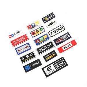 High Quality Square <strong>Main</strong> Labels Stickers Soft PVC Rubber Patches Clothing Accessories