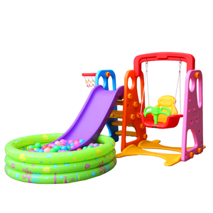 高品质室内滑梯带球池廉价儿童塑料滑梯秋千套装适合儿童 - Product Image 1