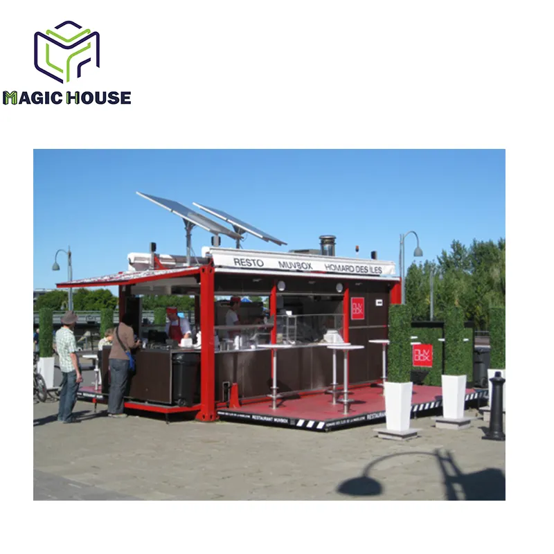 Unidad de carcasa portátil Magic House, contenedor móvil para restaurante/bar/oficina, a la venta