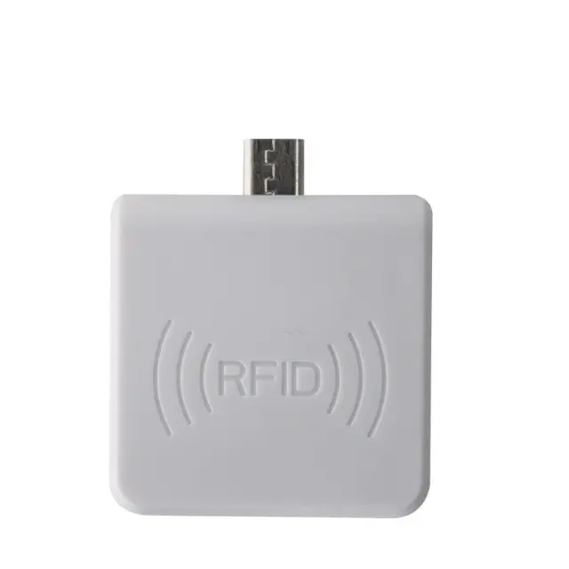 De largo alcance, 13,56 mhz, lector RFID Micro Mini USB lector NFC Android Teléfono Móvil lector