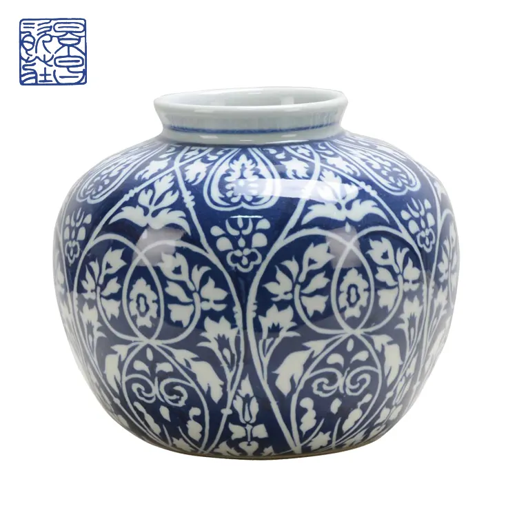 Attractive price blue and white ceramic vase