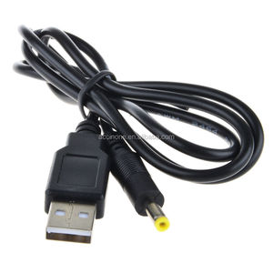 适用于<span class=keywords><strong>PSP</strong></span> 1000 2000 3000 USB充电电缆USB至DC 4.0x 1.7毫米插头5v电源线充电充电器电缆高质量