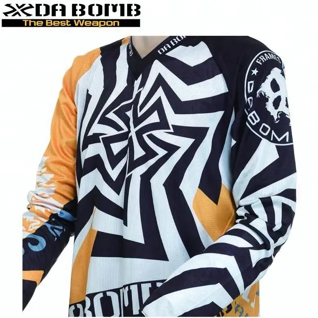 DABOMB Downhill Enduro Sport Team mangas compridas bicicleta Jersey