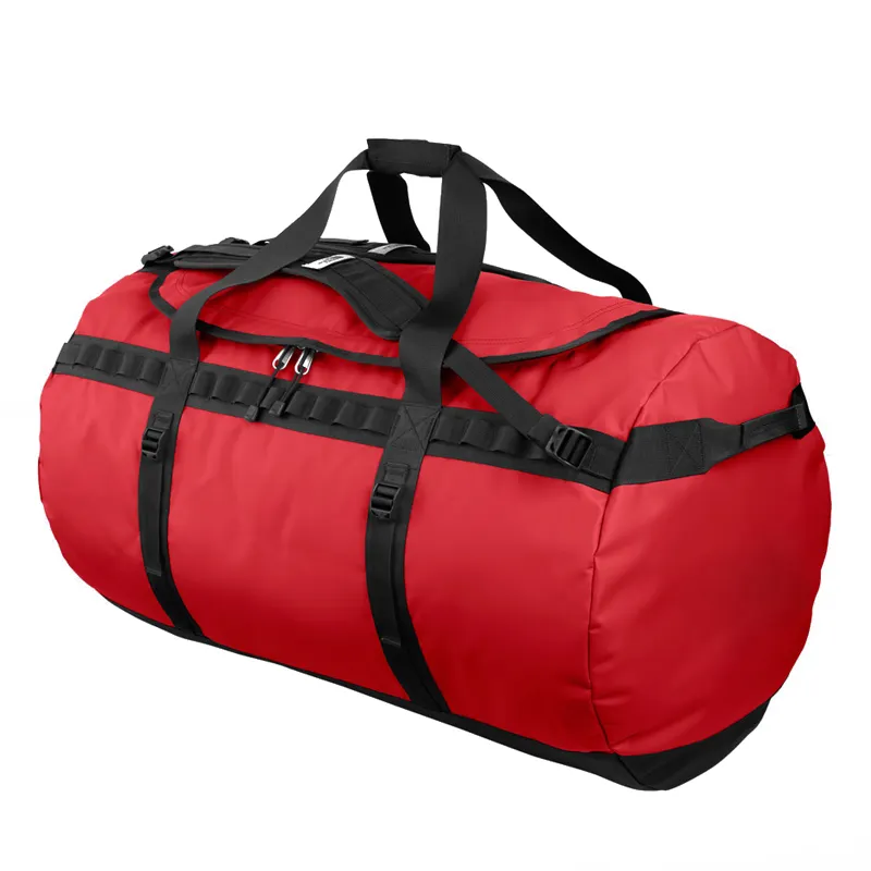 1000D TPE กันน้ำ Duffle กระเป๋าสำหรับ GYM Travel สีแดง
