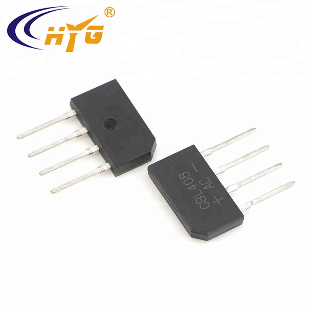 Redresseur de pont en silicone, diode GBL408 HYG vente en gros, pont plat