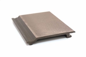 WPC กลางแจ้ง Garden House UV แผงไม้คอมโพสิต Wainscoting ไม้ Facade 156*21 Mm ไม้ผนังบอร์ด