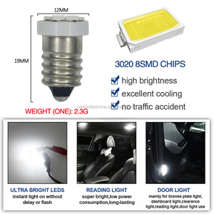8SMD <span class=keywords><strong>LED</strong></span> E10ベーススクリュー電球ランプパーフェクト<span class=keywords><strong>1206</strong></span> 3020 8SMD散乱光新品ピュアホワイトウォームホワイトレッドブルーイエロー