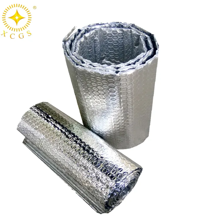 Thermal Aluminum Foil PE Bubble 4mm Insulation Fireproof Radiant Barrier Foil Backed Bubble Foil Insulation
