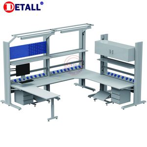 Fließband Ecke esd Industrie inspektion Werkbank mechanisch höhen verstellbare Büro <span class=keywords><strong>computer</strong></span> Arbeitsplatz Tisch