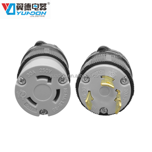Yuadon אמריקאי תעשייתי תקע nema <span class=keywords><strong>L6</strong></span>-<span class=keywords><strong>30p</strong></span> נקבה 30a טוויסט מנעול תקע