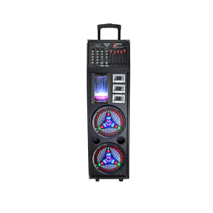 专业便携式DJ低音炮扬声器，大低音80w输出功率RGB发光二极管照明家庭派对最新设计