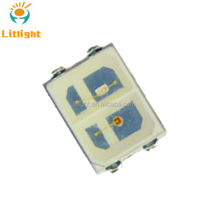 כפול צבע כפול שבב PLCC4 bicolor אדום & ירוק צהוב + לבן, כחול + לבן, אדום + כחול 2 ב 1 SMD 2835 דו צבע אדום לבן <span class=keywords><strong>led</strong></span> דיודה
